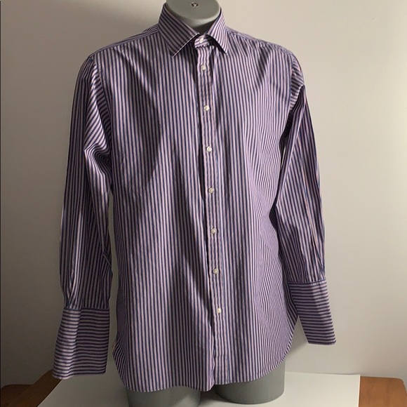 Vintage Striped Dress Shirt from Pink - Picture 2 of 7